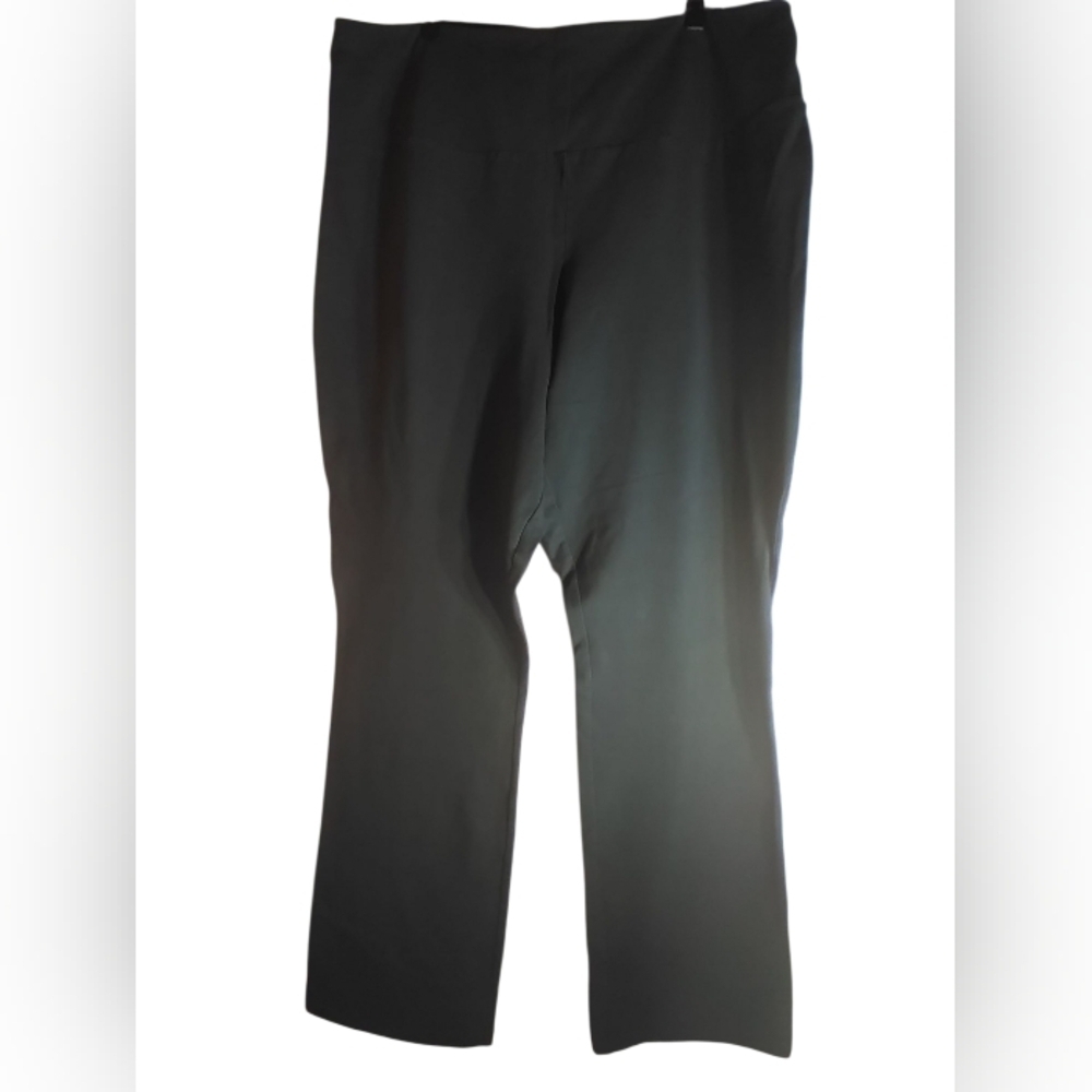 Women With Control Black Womens Tretchy Pull On Pants Size XLT Lagonlook Office